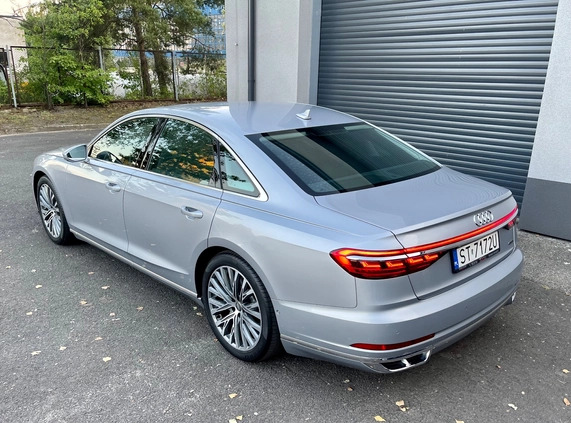 Audi A8 cena 250000 przebieg: 85000, rok produkcji 2018 z Mysłowice małe 121